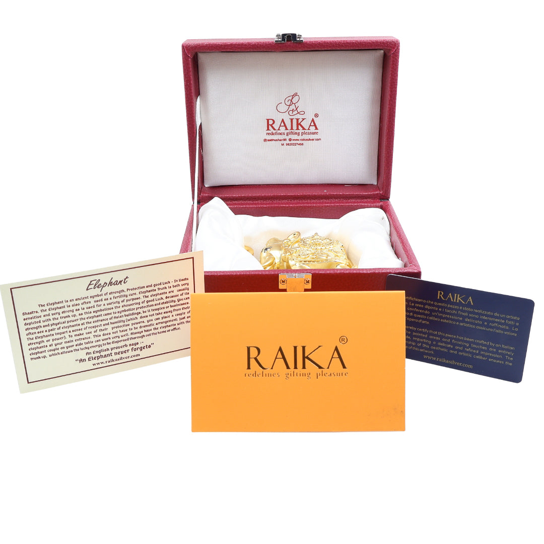 RAIKA'S SHANKH ELEPHANT GOLD MATT