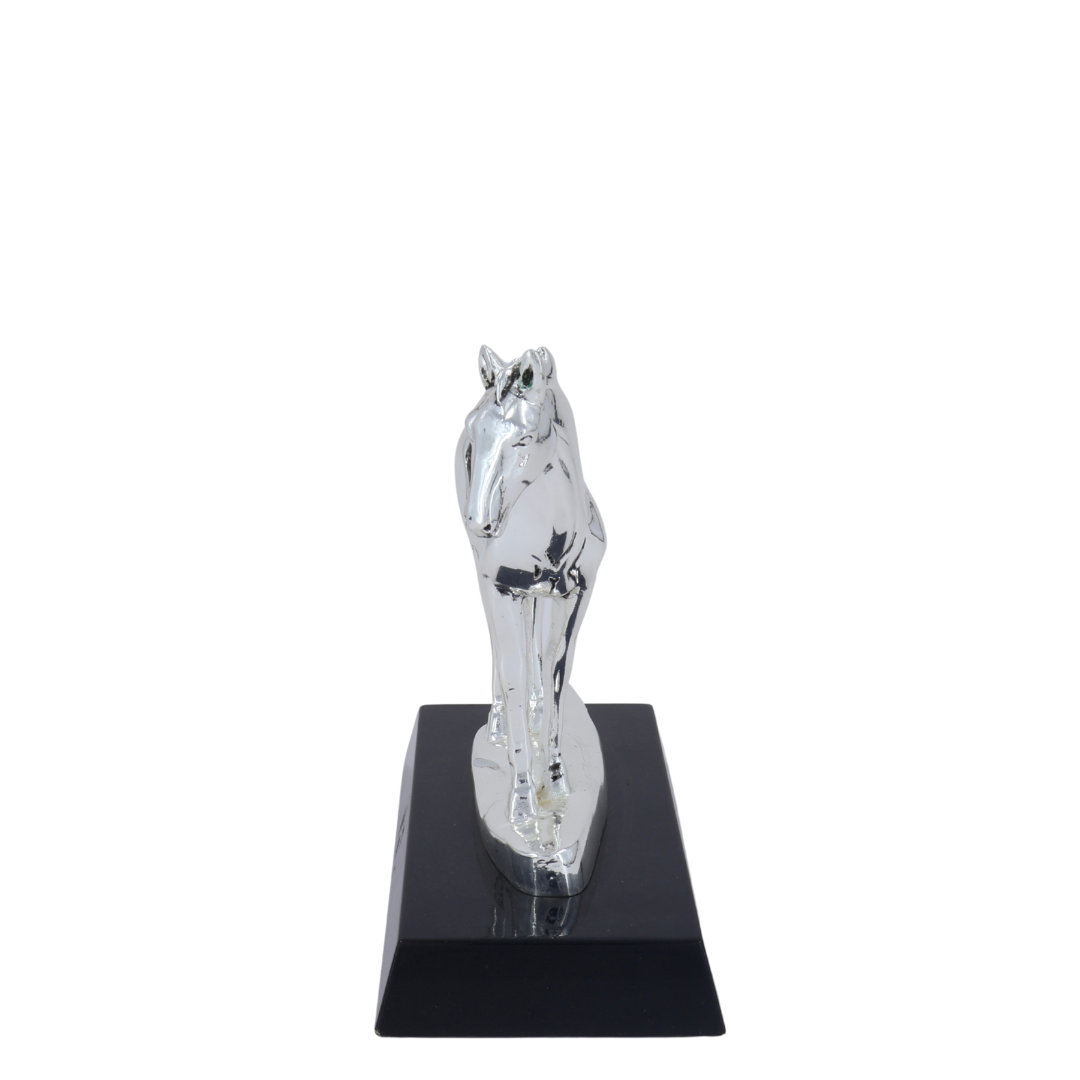 Mini Silver Plated Horse Showpiece