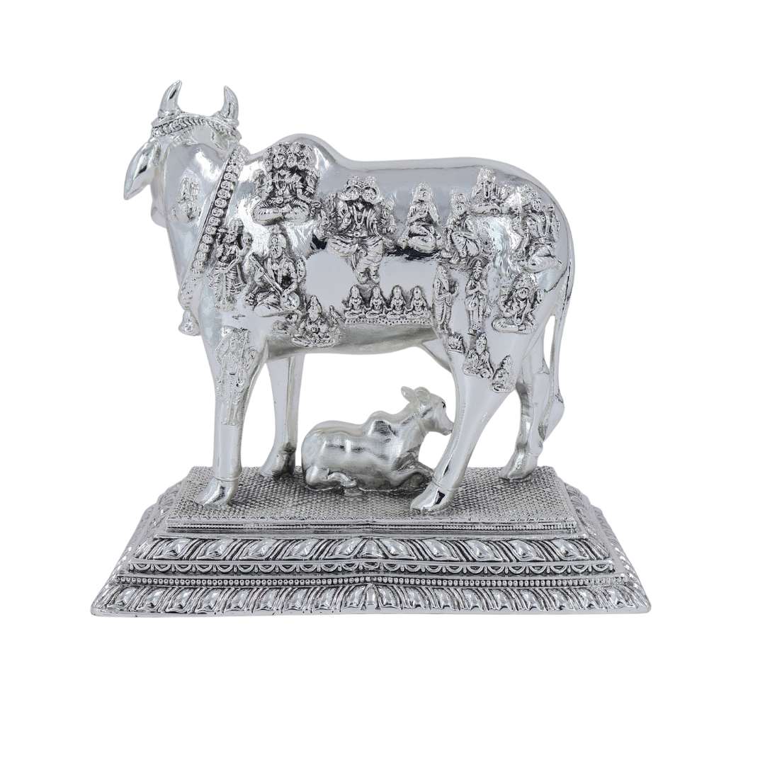 Kamdhenu Cow Idol | Silver