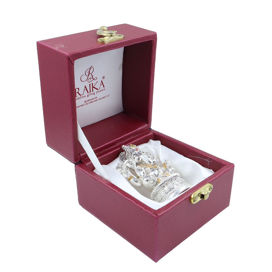 ANTIQ ROUND BASE GANESHA