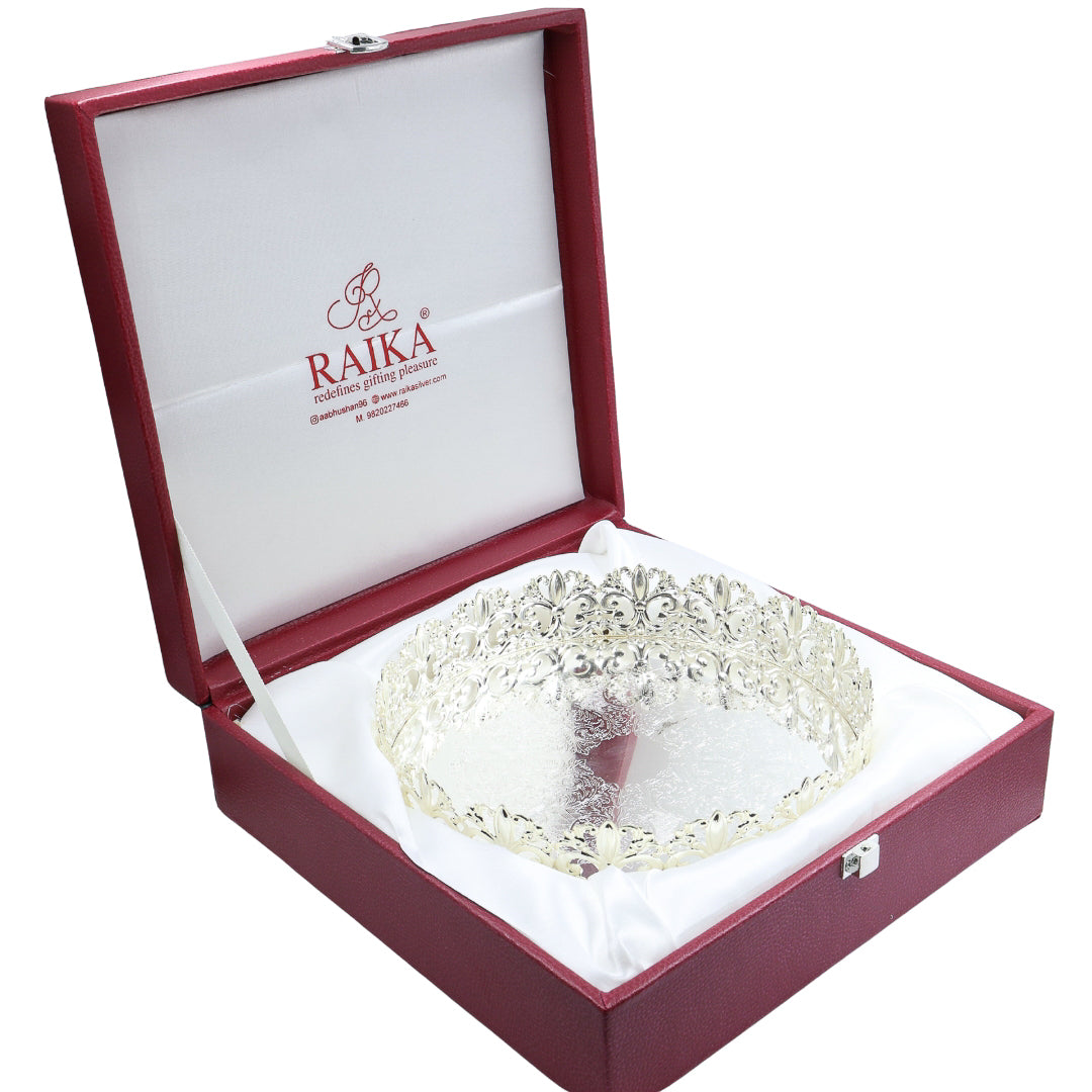 Royal Floral Cutwork Decorative Tray