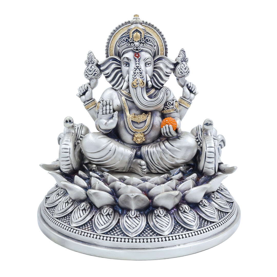 LOTUS GANESH | ANTIQ FINISH