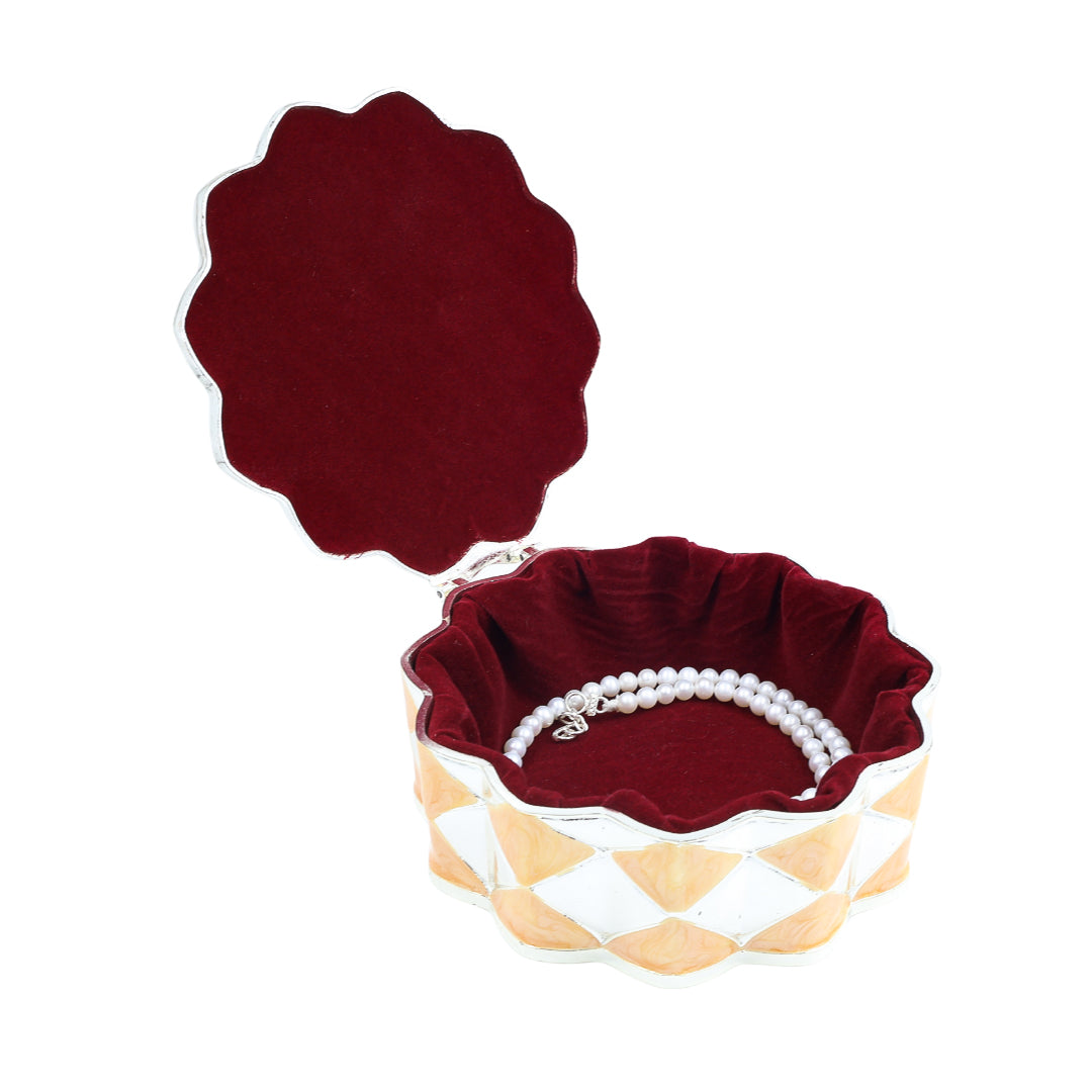 FLOWER JEWELLERY BOX | PEACH