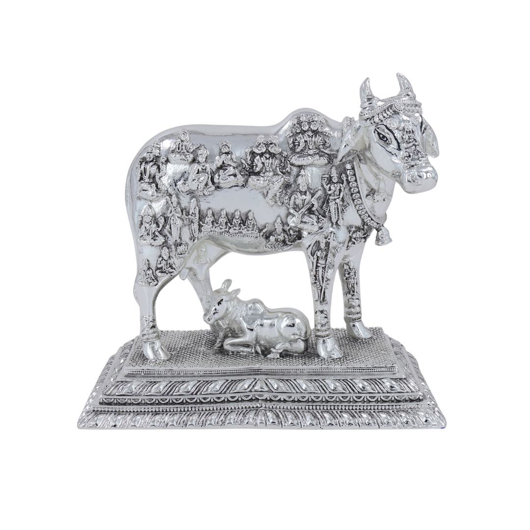 Kamdhenu Cow Idol | Silver