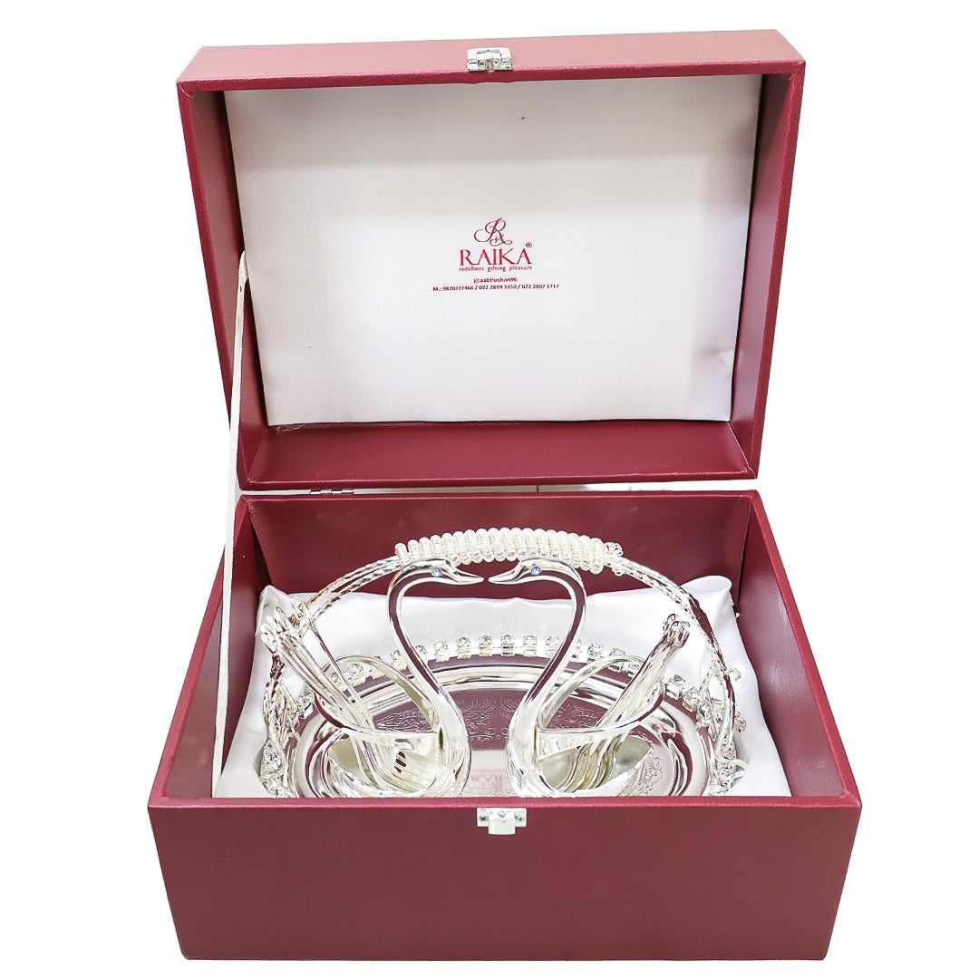 OVAL STUDDED TRAY | SWAN LOVE PAIR