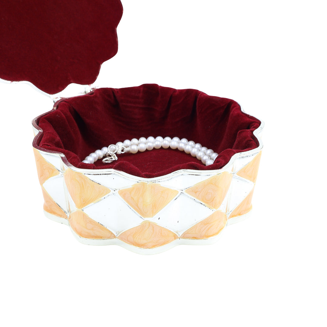 FLOWER JEWELLERY BOX | PEACH