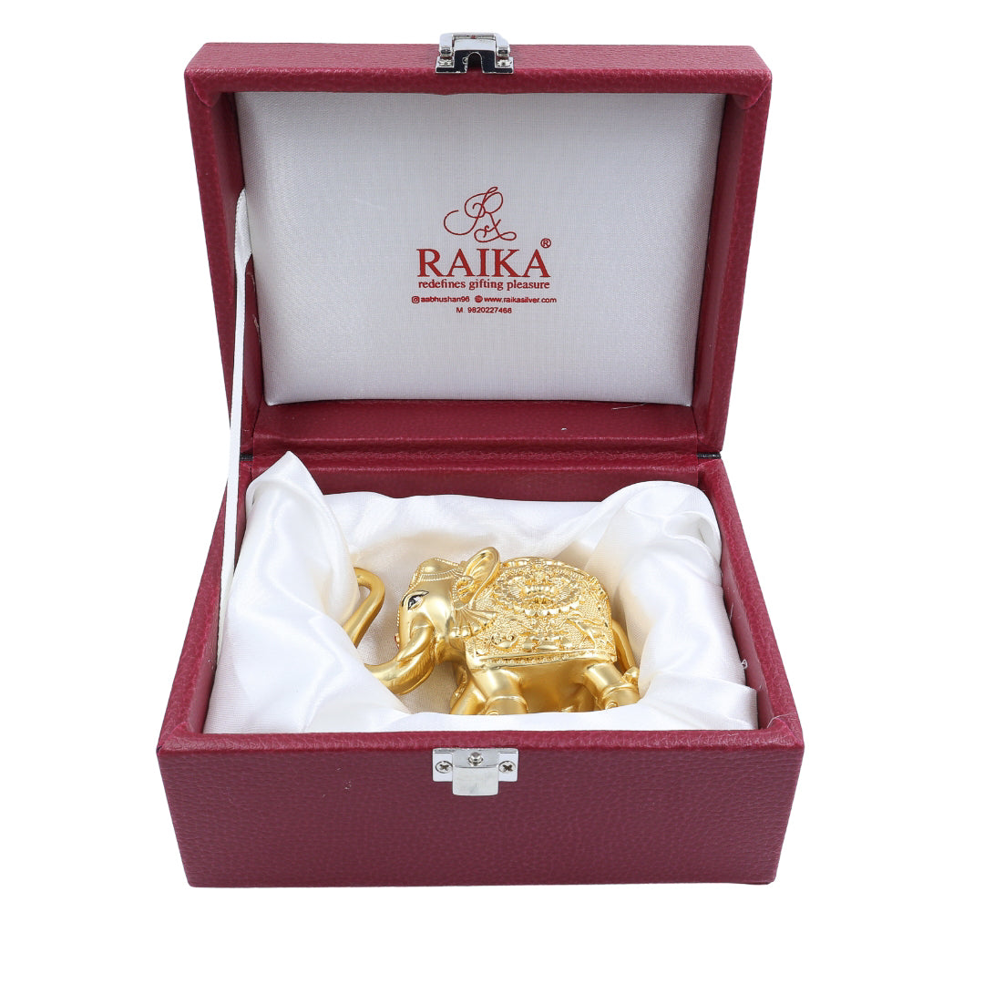 RAIKA'S SHANKH ELEPHANT GOLD MATT