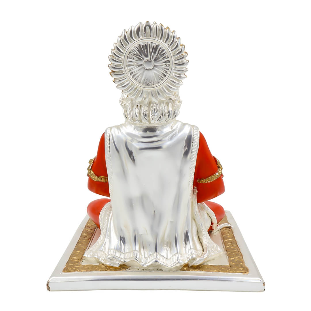 RAIKA'S HANUMAN SITTING SILVER MATT COLOUR