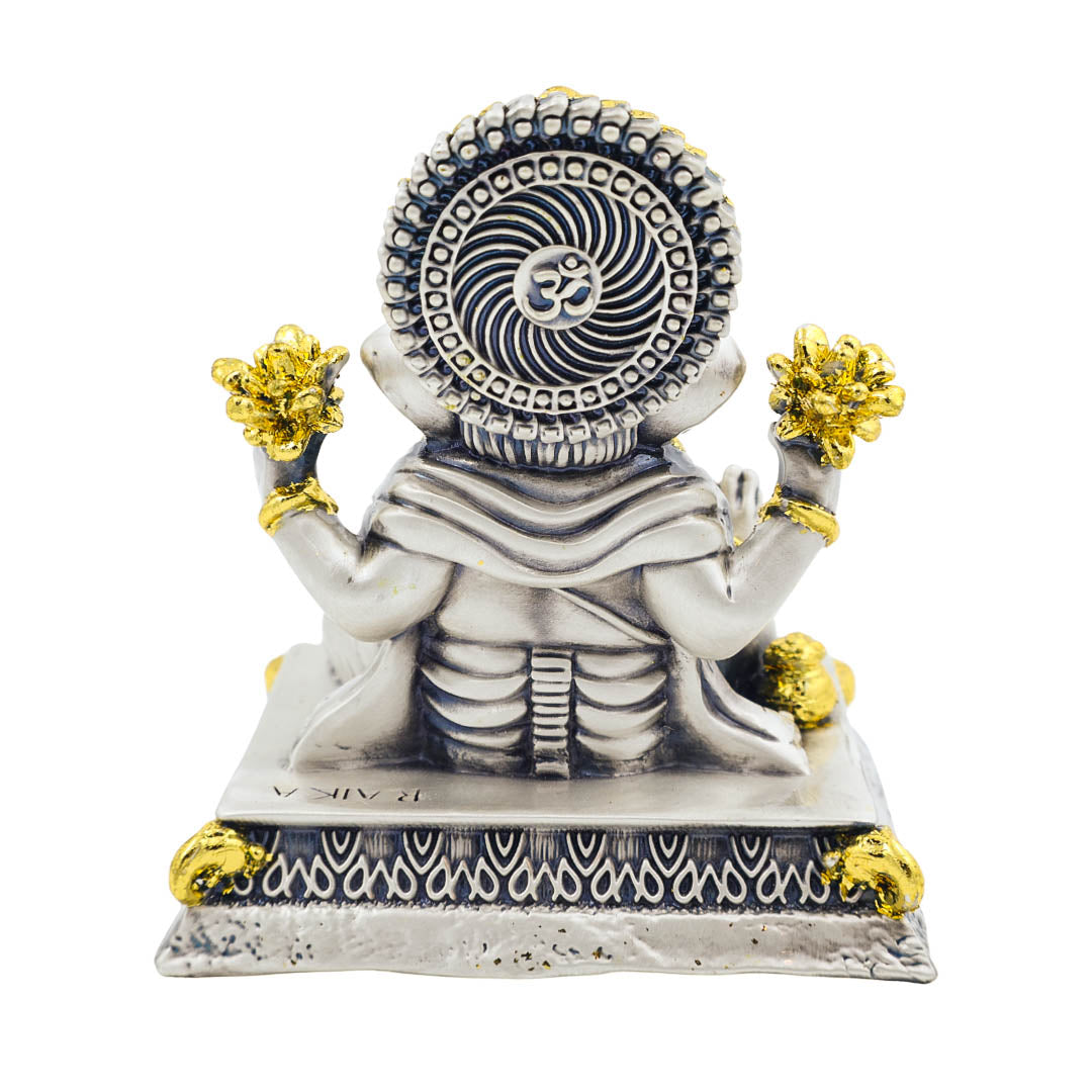 Raika's Ganesha - 3029 Silver Antiq Emery | Gold Leafing