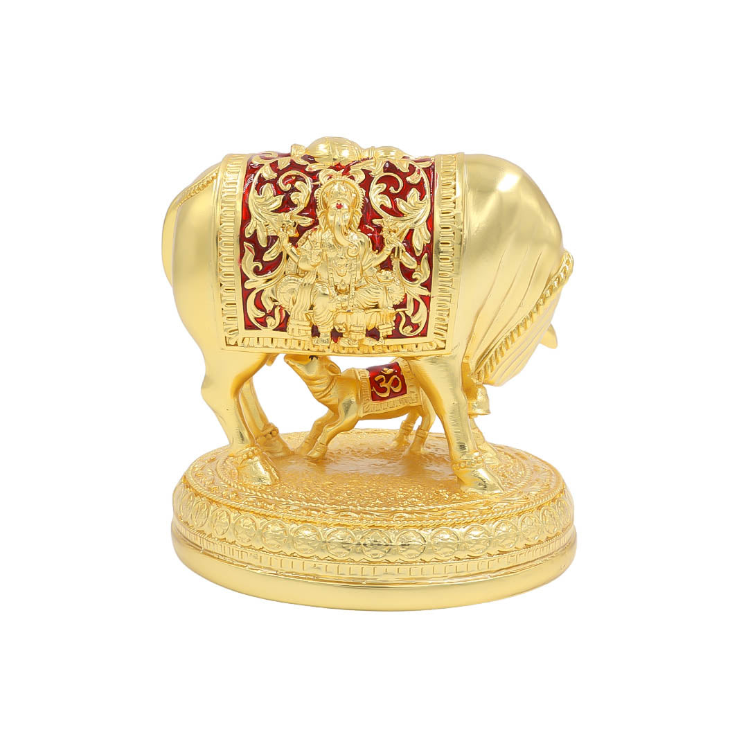 RAIKA'S KAMDENU COW GOLD MATT MAROON MEENA