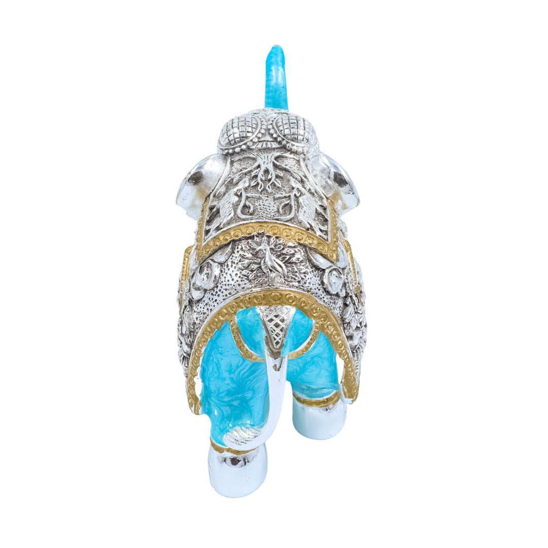 RAIKA'S ELEPHANT SILVER BLACK SHINE BLUE PEARL BODY