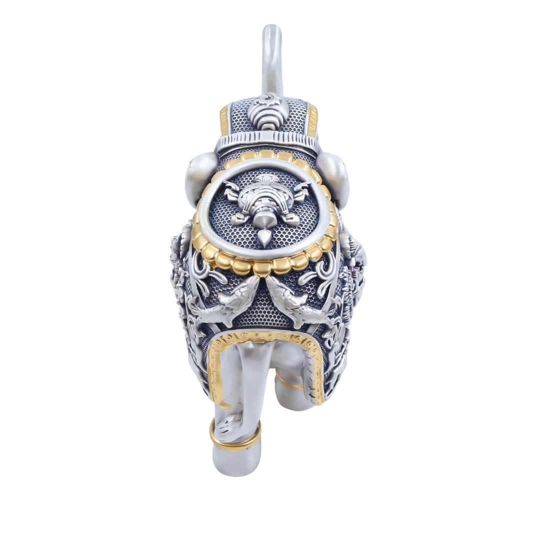 RAIKA'S SHANKH ELEPHANT SILVER ANTIQ EMERY