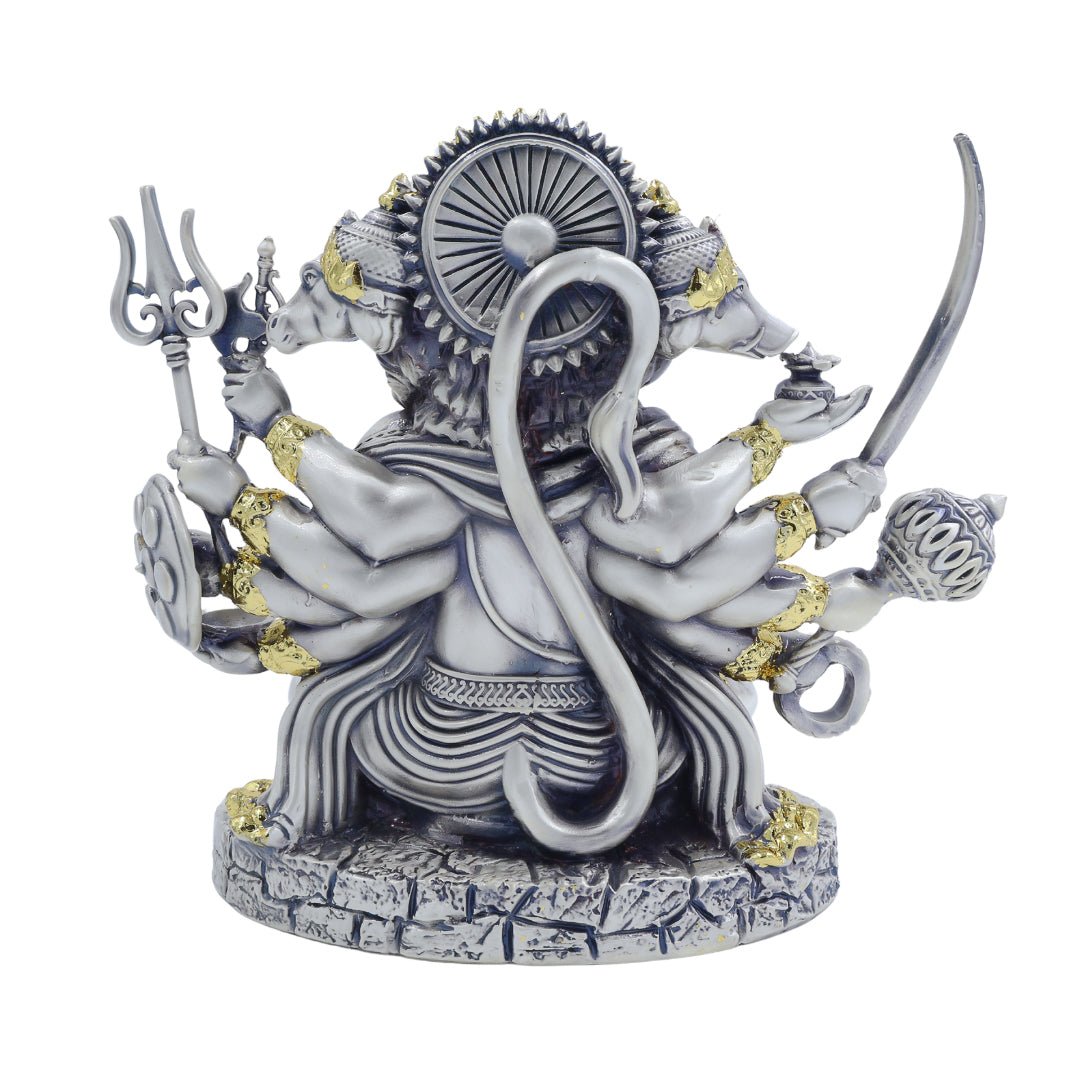 Panchmukhi Hanuman with Gold Leafing