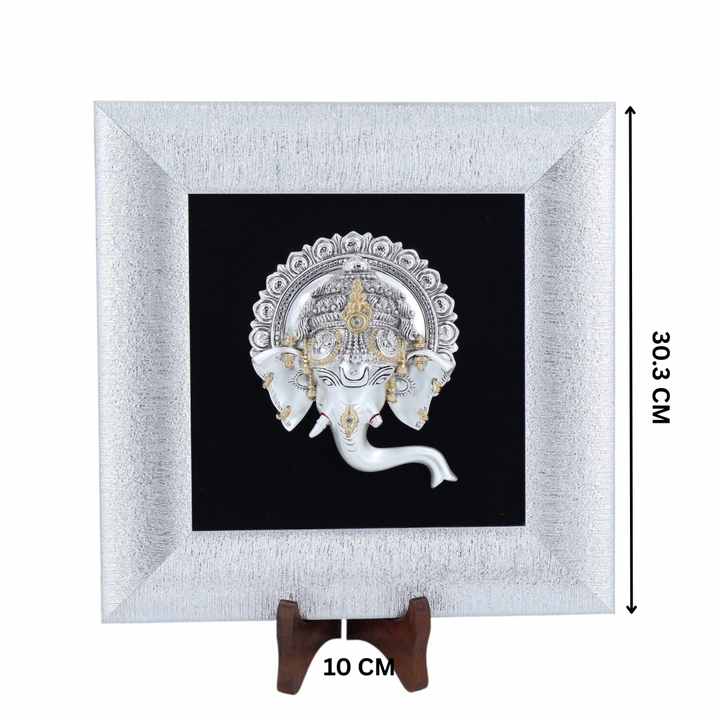 GANESHA SILVER FINISH 3D FRAME