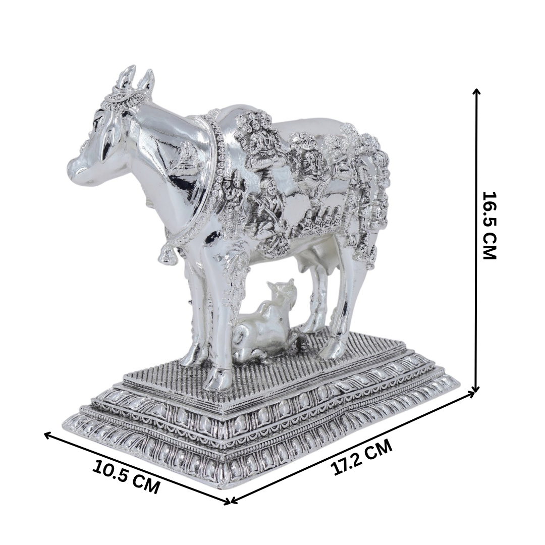 Kamdhenu Cow Idol | Silver