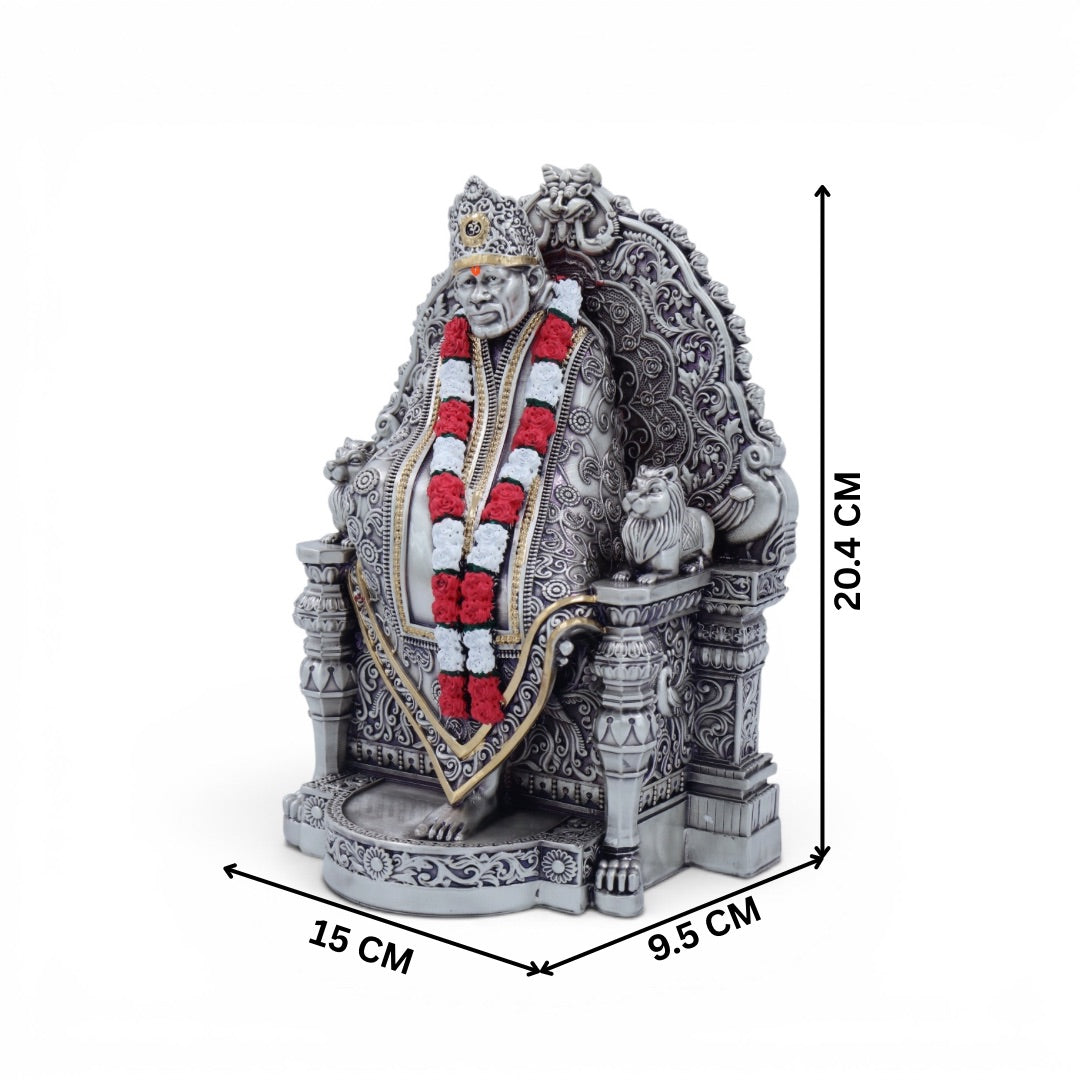 Shirdi Sai Baba With Sihasan  Idol | MEDIUM