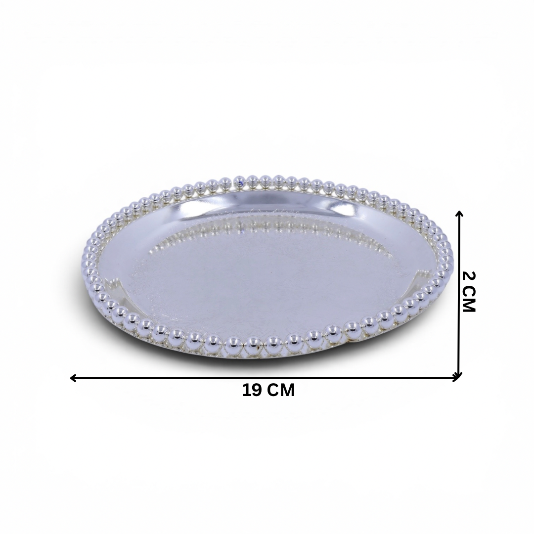 BALL TRAY | ANTIQ ROUND GANESH - LAXMI