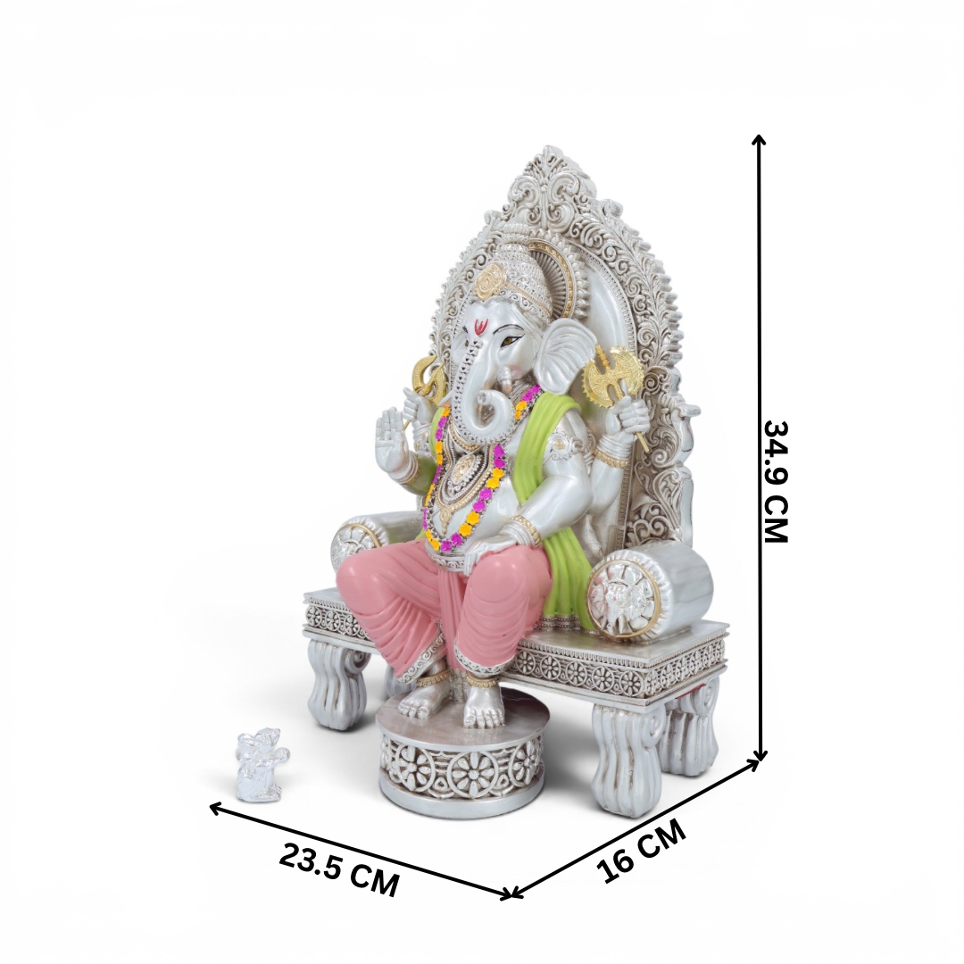 Raika's Sihasan Ganesha Colour Finish BIG