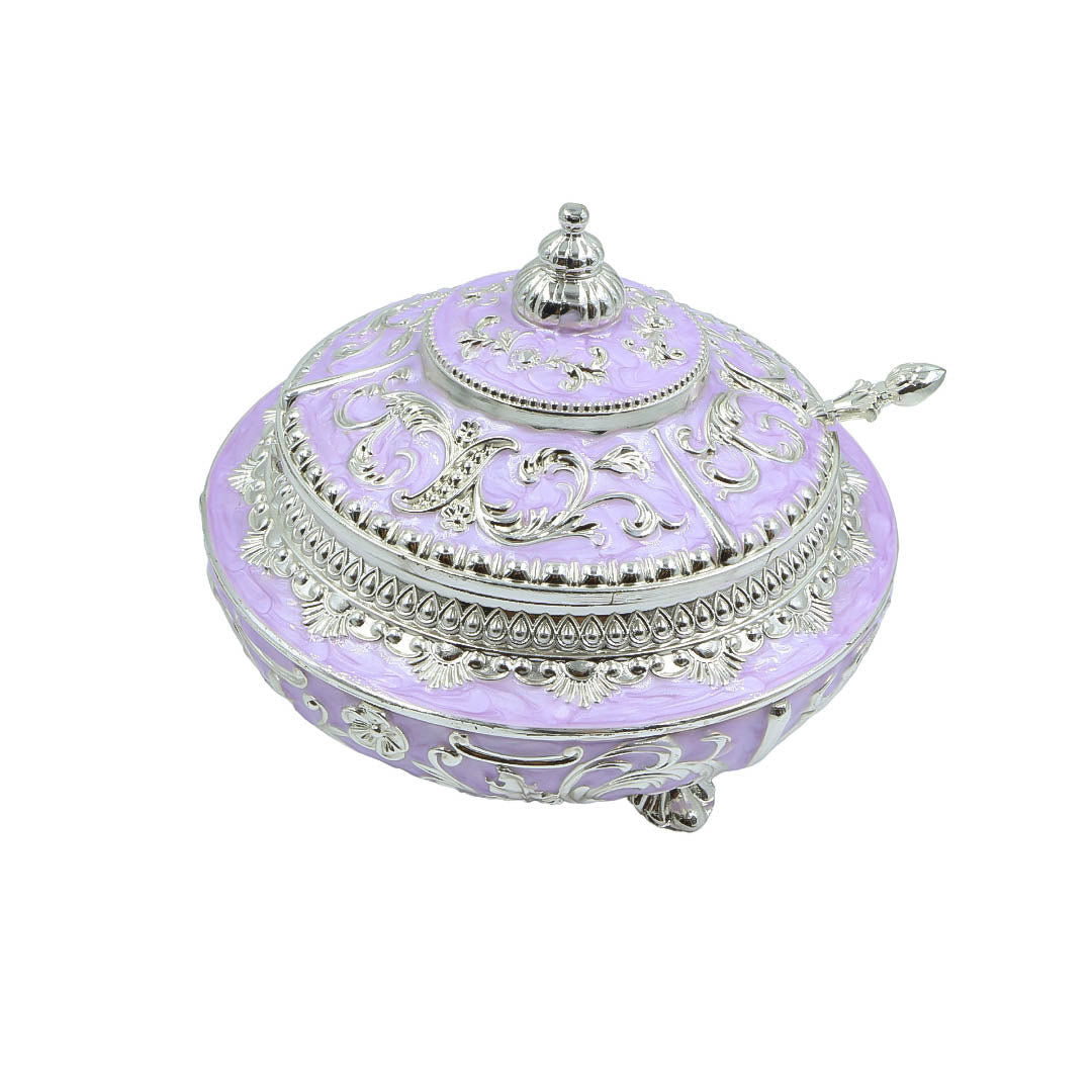 RAIKA'S SUGAR POT WITH LILAC COLOUR