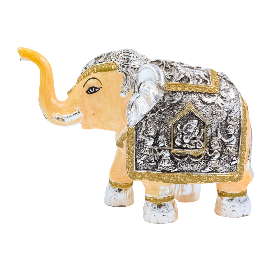 RAIKA'S ELEPHANT SILVER BLACK PEACH PEARL BODY