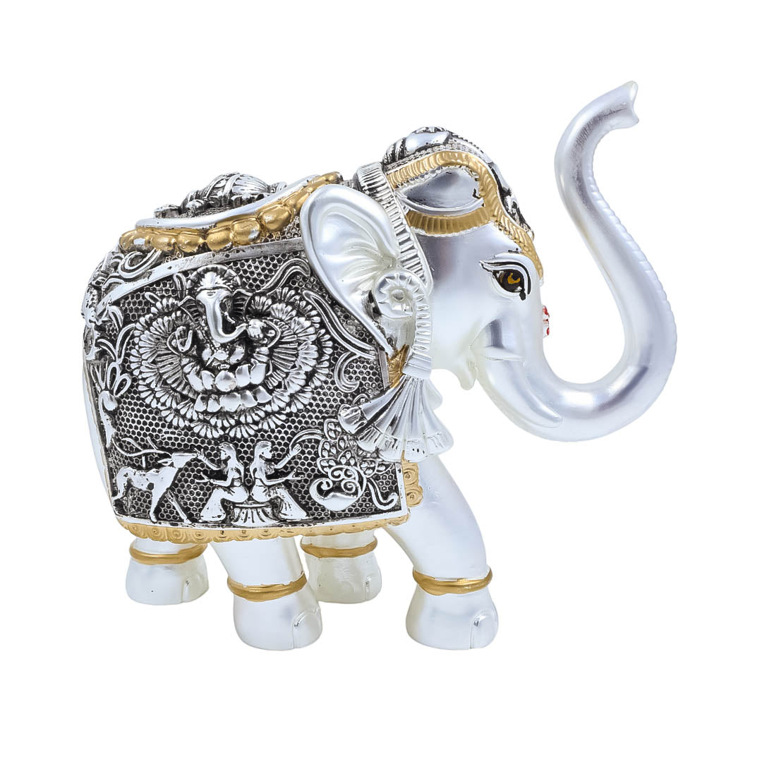 RAIKA'S SHANKH ELEPHANT BRIGHT MATT ANTIQ