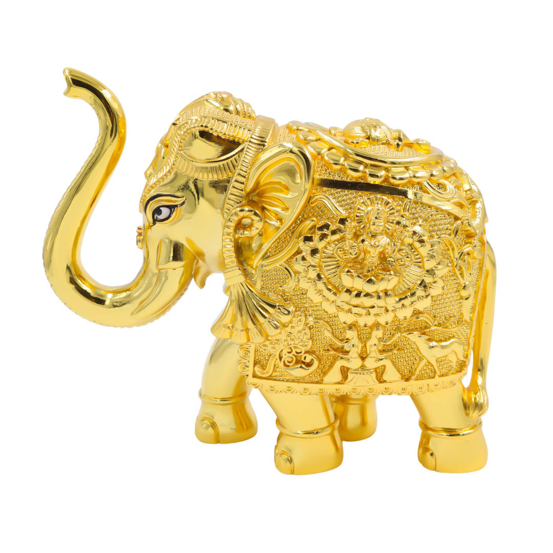 RAIKA'S SHANKH ELEPHANT UP GOLD W/P