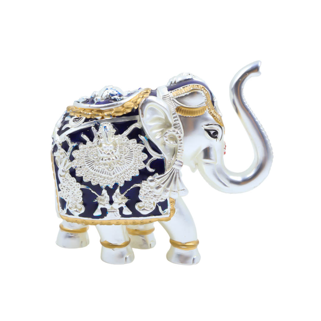 RAIKA'S ELEPHANT BRIGHT SILVER BLUE MEENA