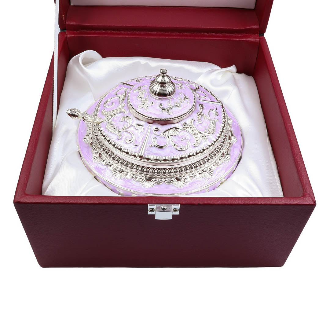 RAIKA'S SUGAR POT WITH LILAC COLOUR