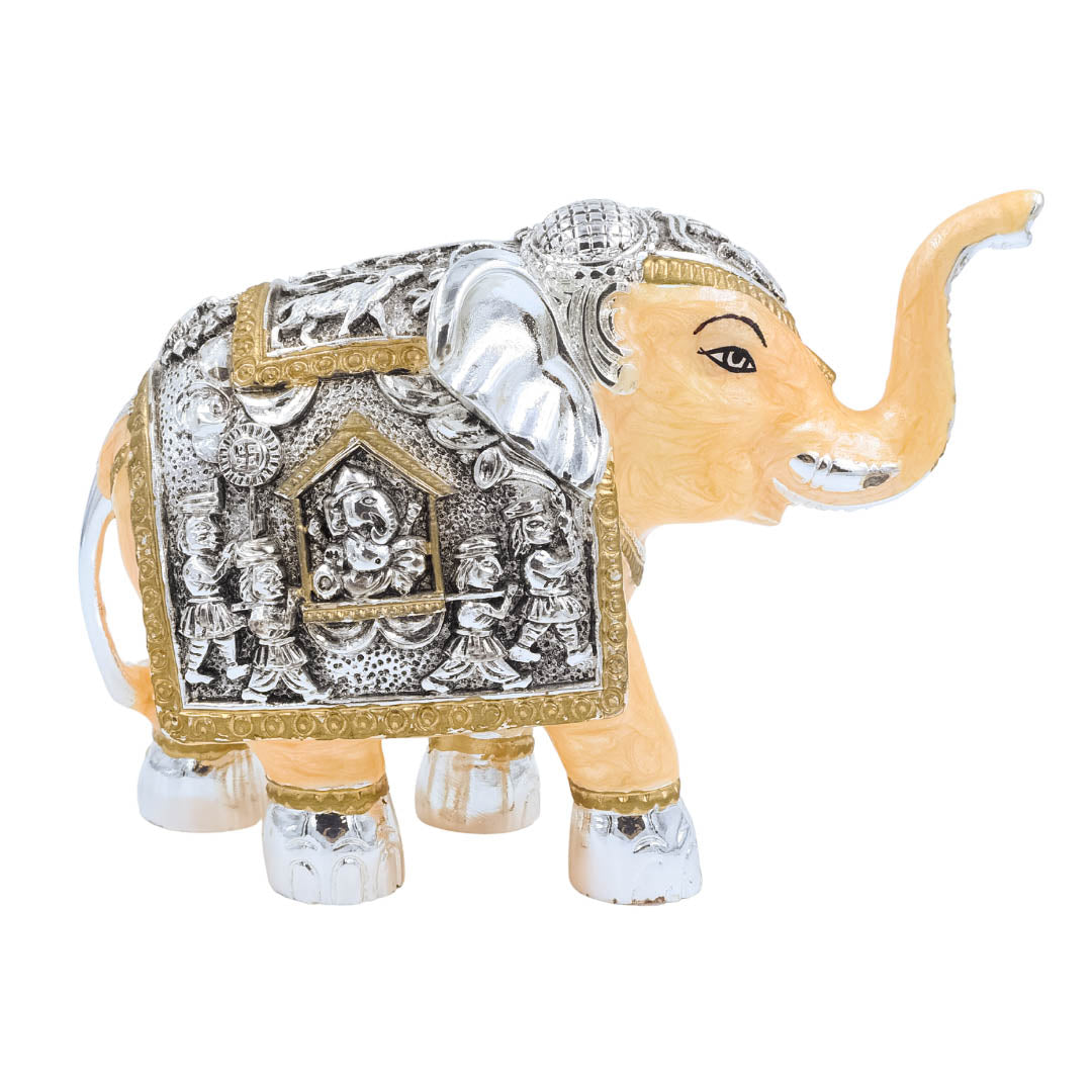 RAIKA'S ELEPHANT SILVER BLACK PEACH PEARL BODY