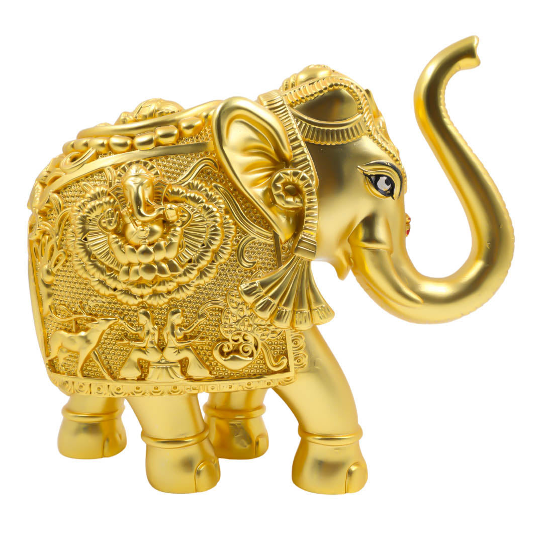 RAIKA'S SHANKH ELEPHANT GOLD MATT