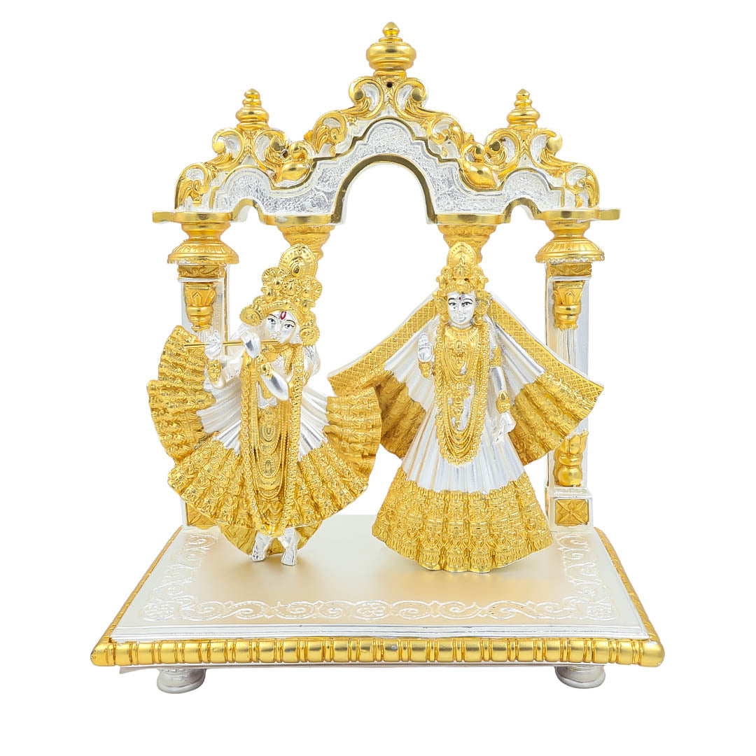RAIKA'S ISKON RADHE KRISHNA WITH ARCH TWO TONE MATT