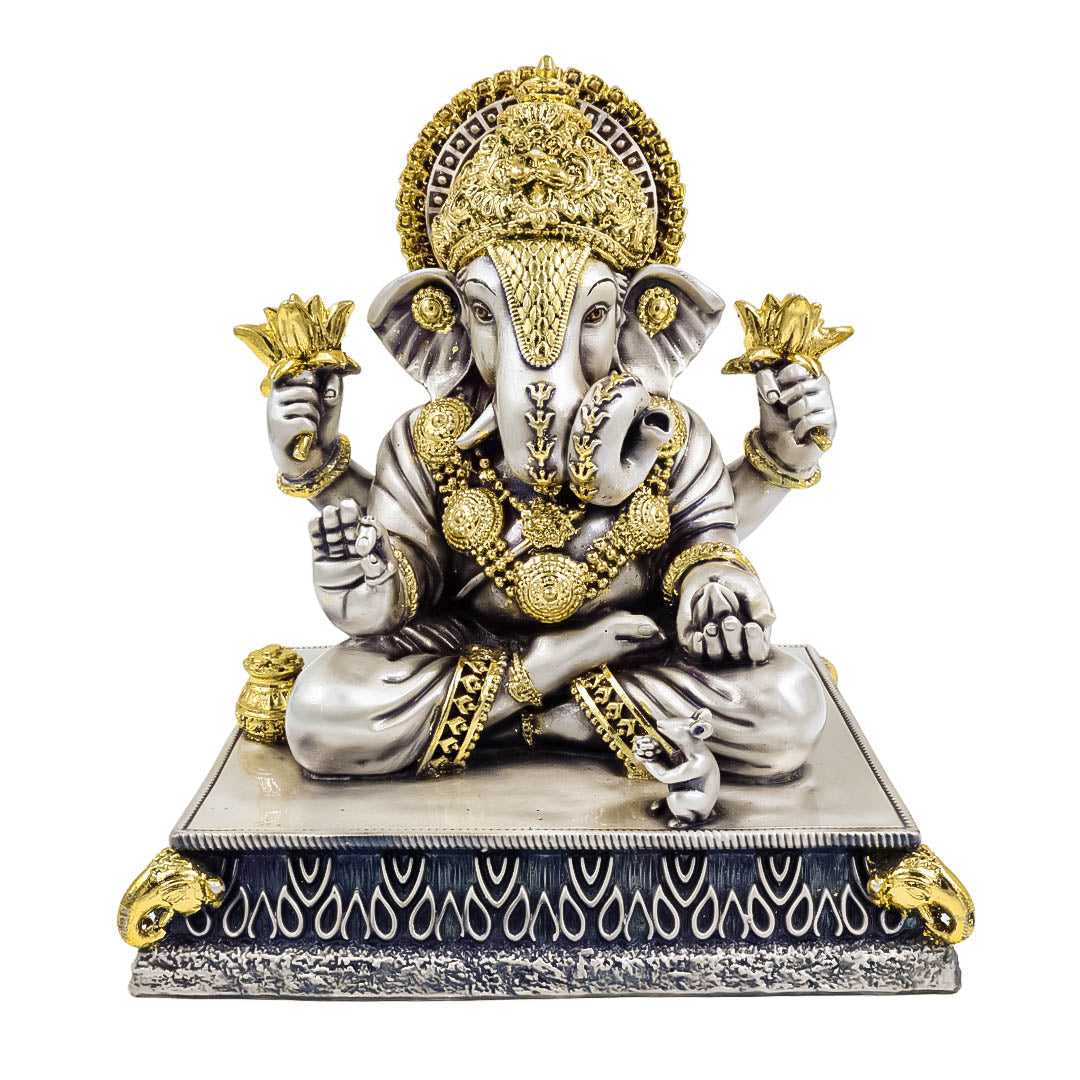 RAIKA'S DAGDU GANESH-3139 WITH GOLD LEAFING