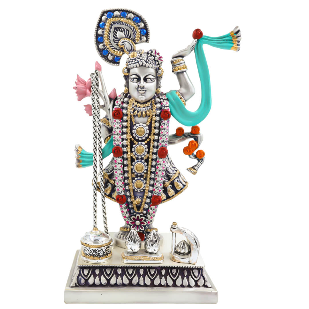 RAIKA'S SHRINATHJI SILVER ANTIQ