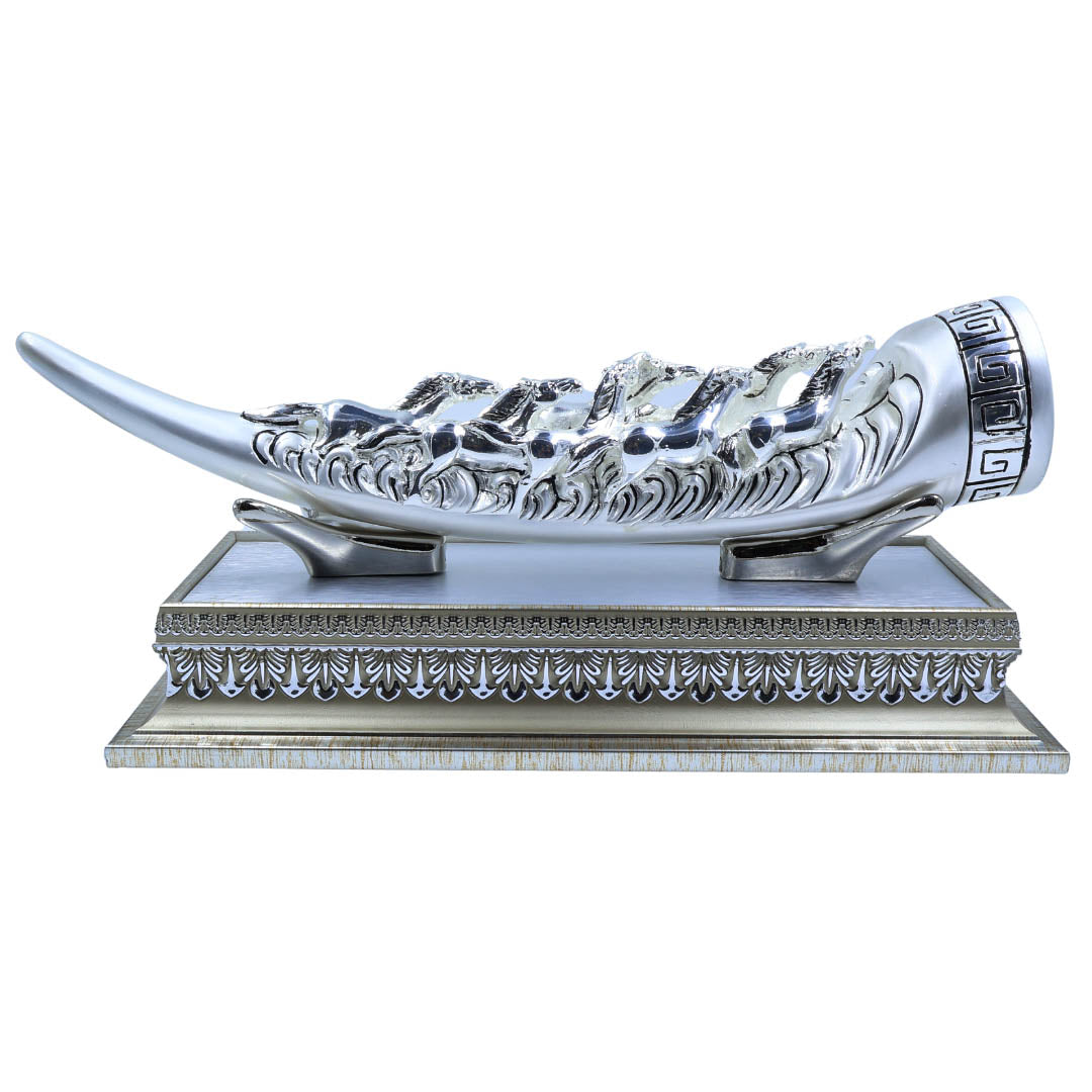 Raika's Horn Tusk With Base Silver Emery