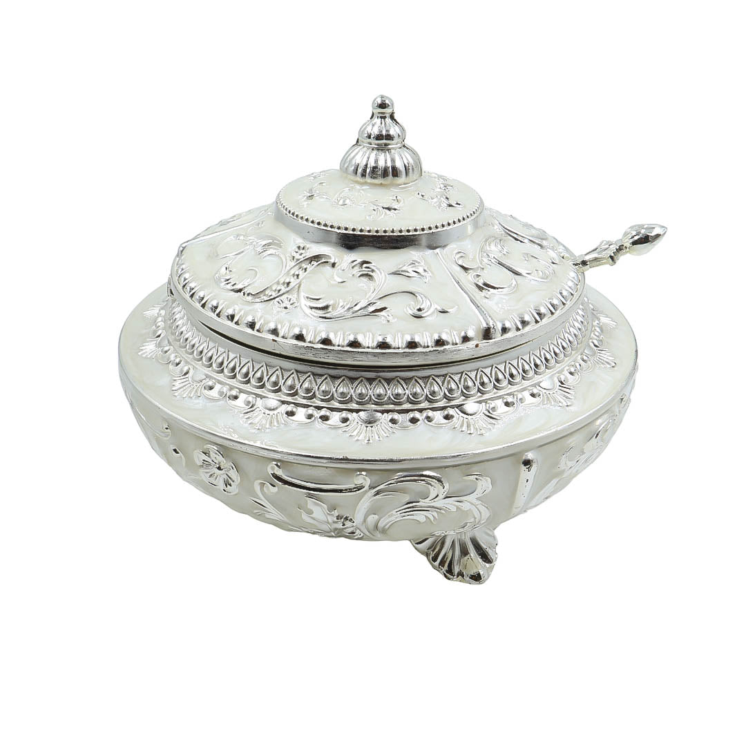 RAIKA'S SUGAR POT WITH PEARL COLOUR