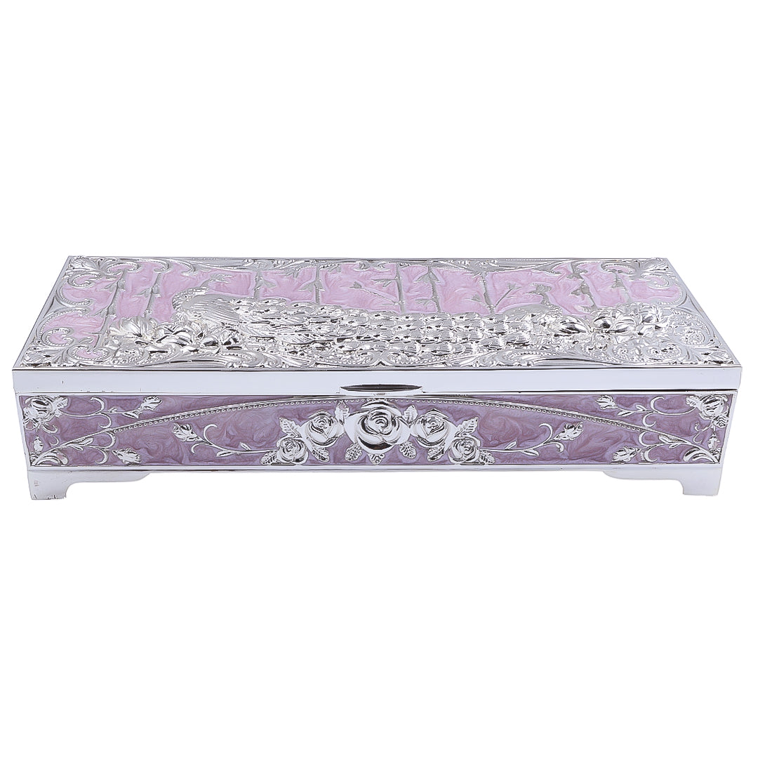 Peacock Jewellery Box | Purple