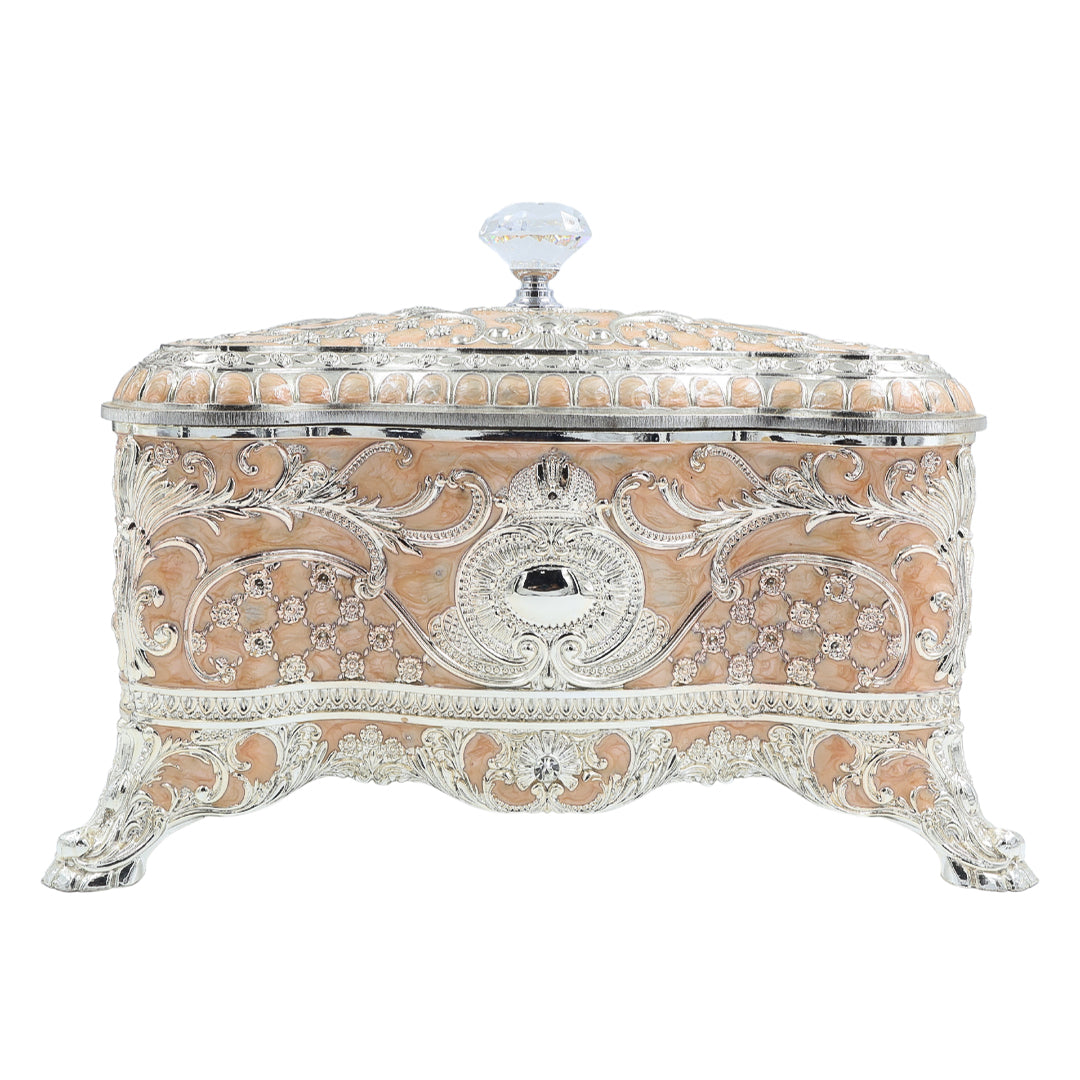 Jewellery Box with Knob | Peach