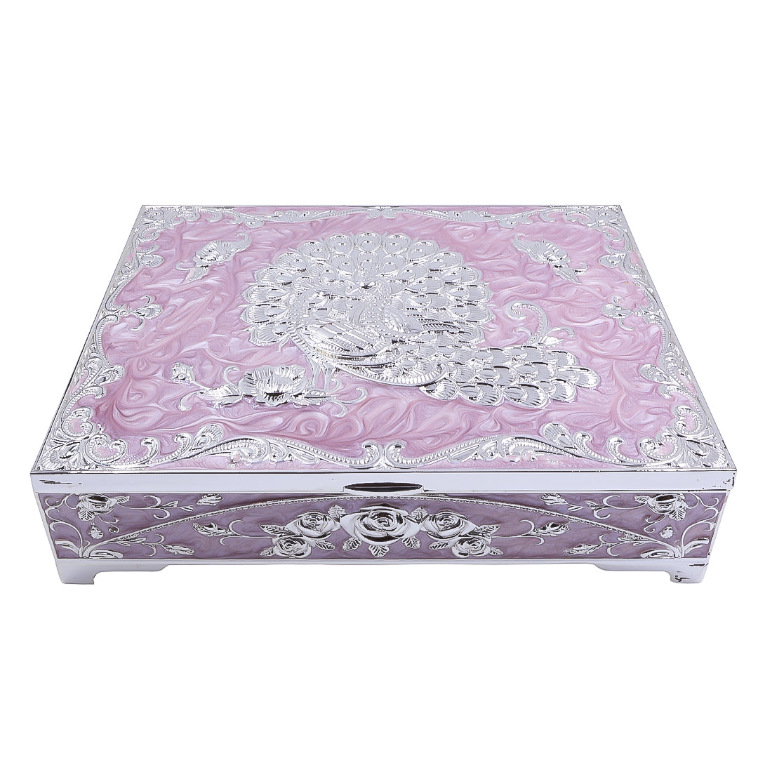Peacock Dryfruit Box | Purple