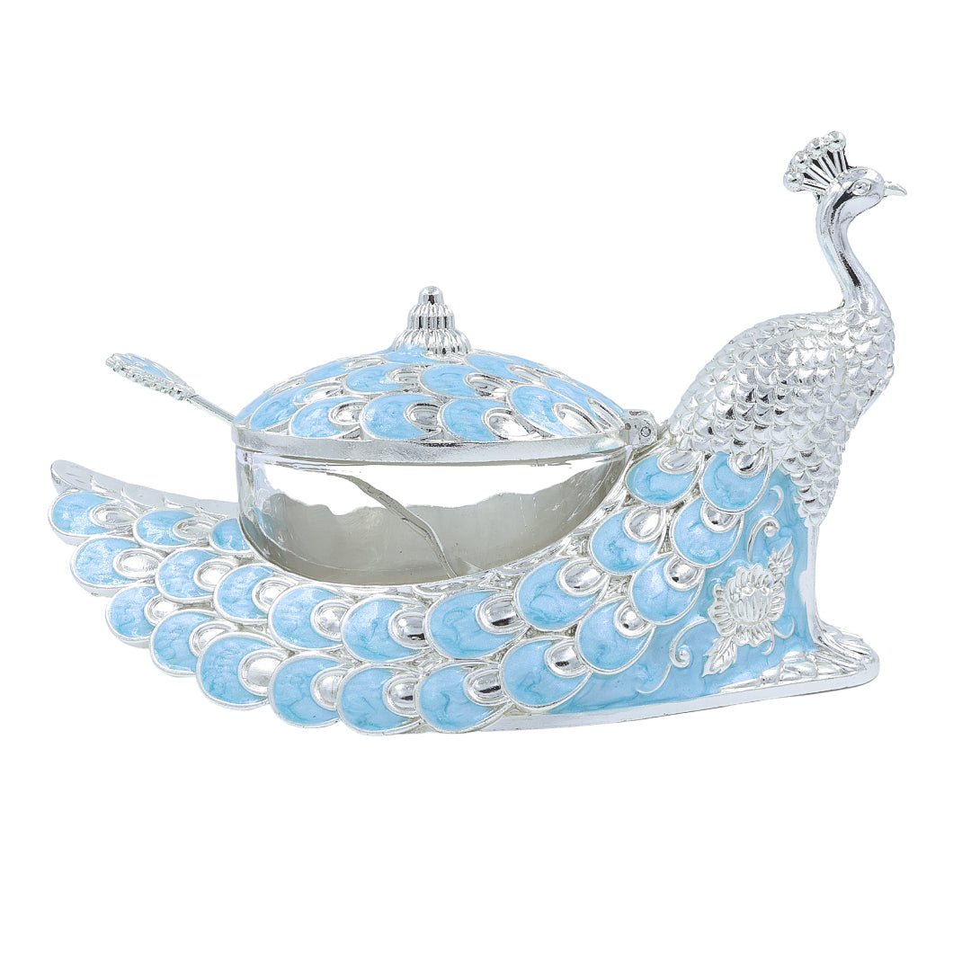 Peacock Dry Fruit Box | Blue