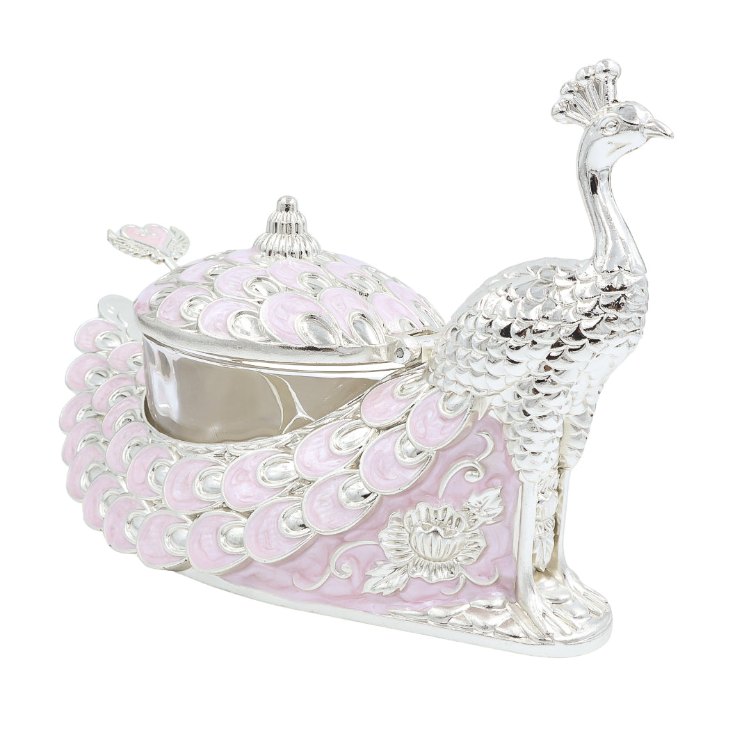 Peacock Sugar Pot Box | Lilac