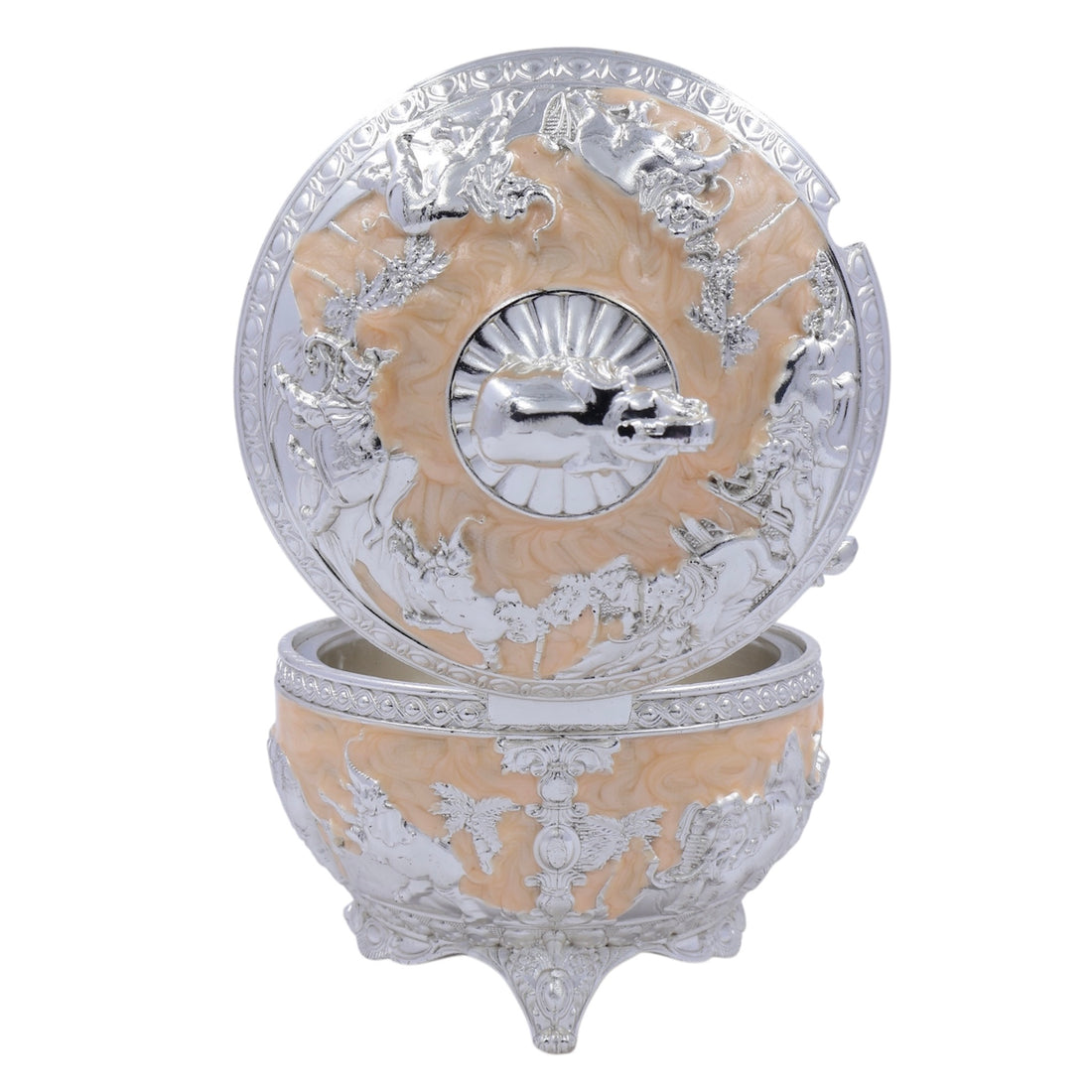 Elephant Sugar Pot Box | Peach