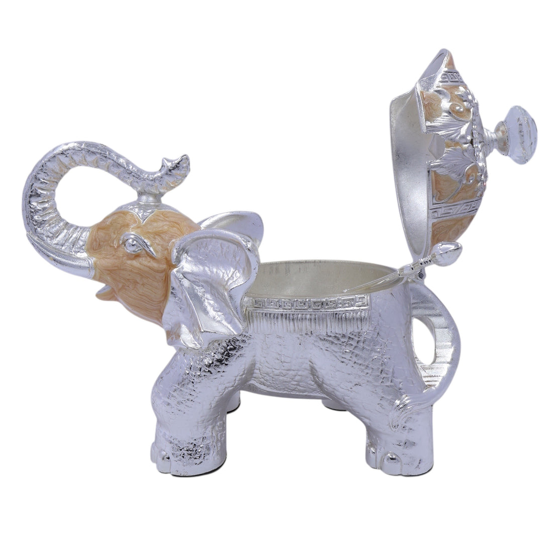 Elephant Sugar Pot Box | Peach