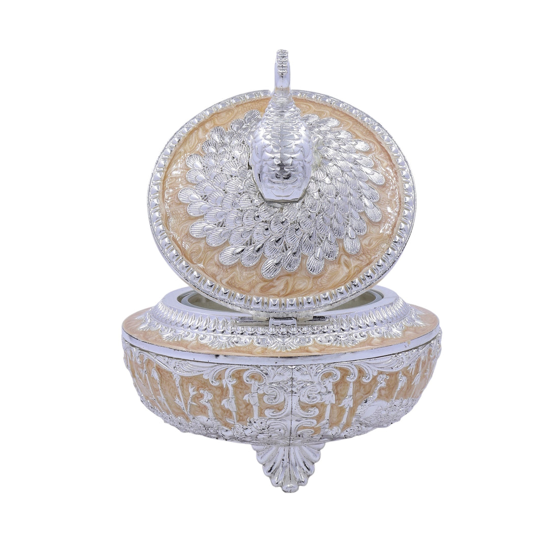 Peacock Sugar Pot Box | PEACH