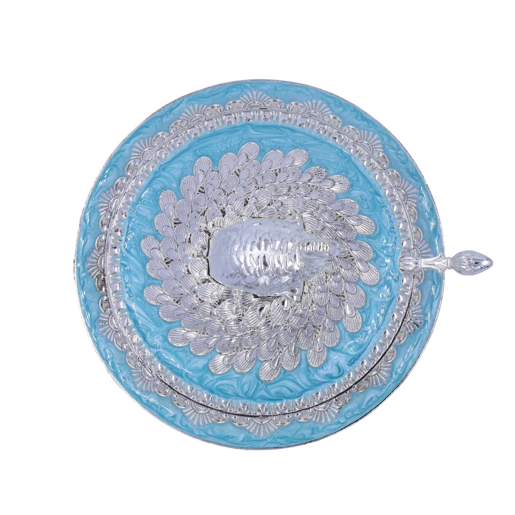 Peacock Sugar Pot Box | Blue
