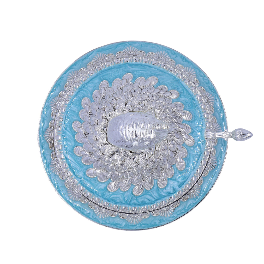 Peacock Sugar Pot Box | Blue