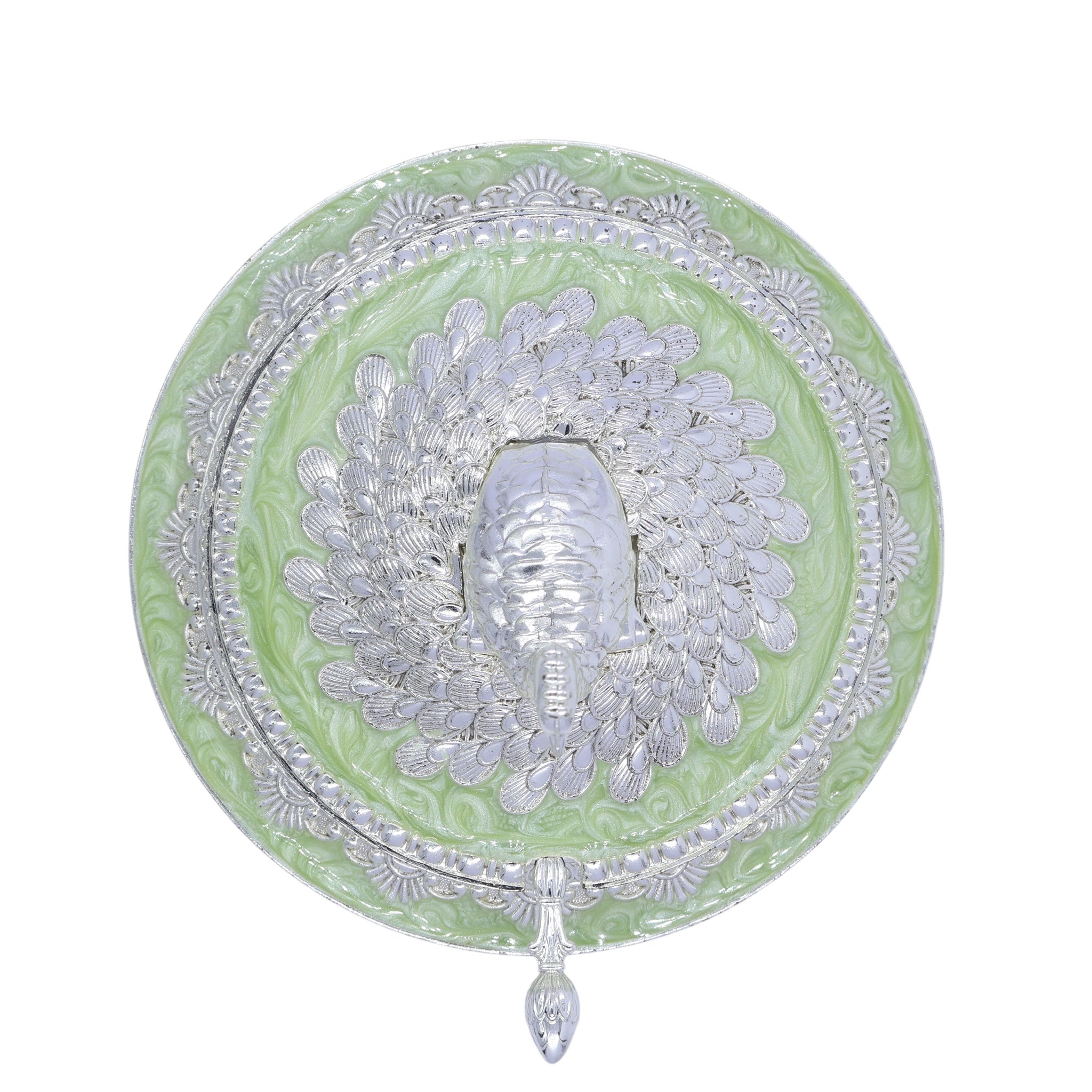 Peacock Sugar Pot Box | Green