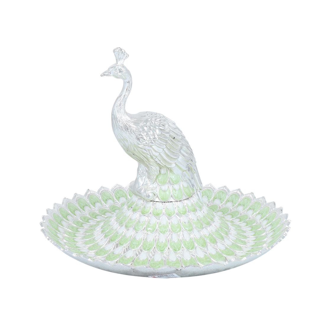 PEACOCK FEATHER TRAY | L MINT