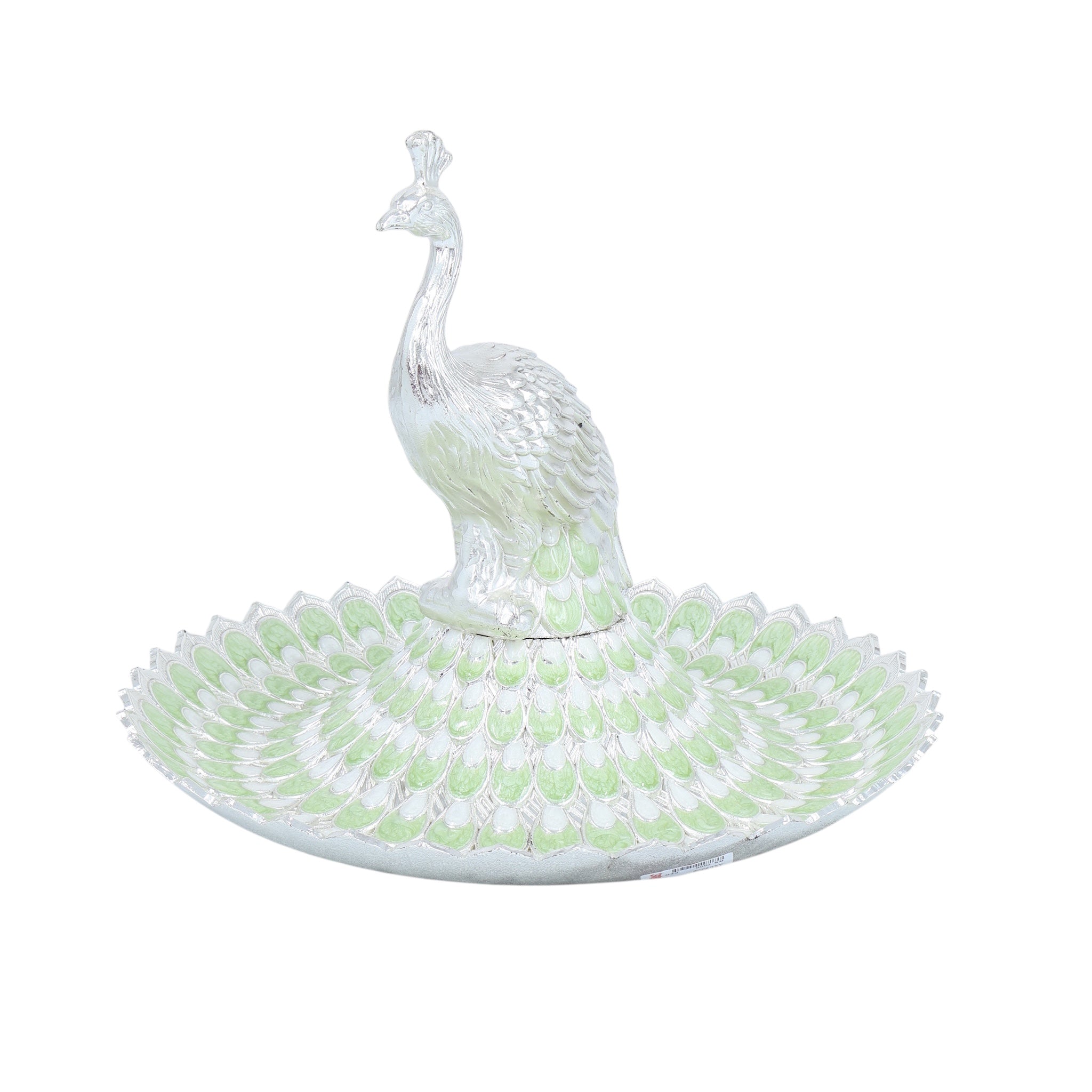 PEACOCK FEATHER TRAY | L MINT