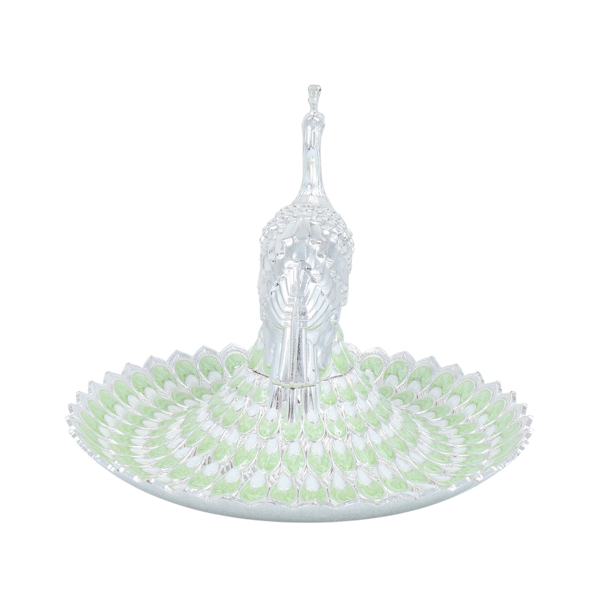 PEACOCK FEATHER TRAY | L MINT