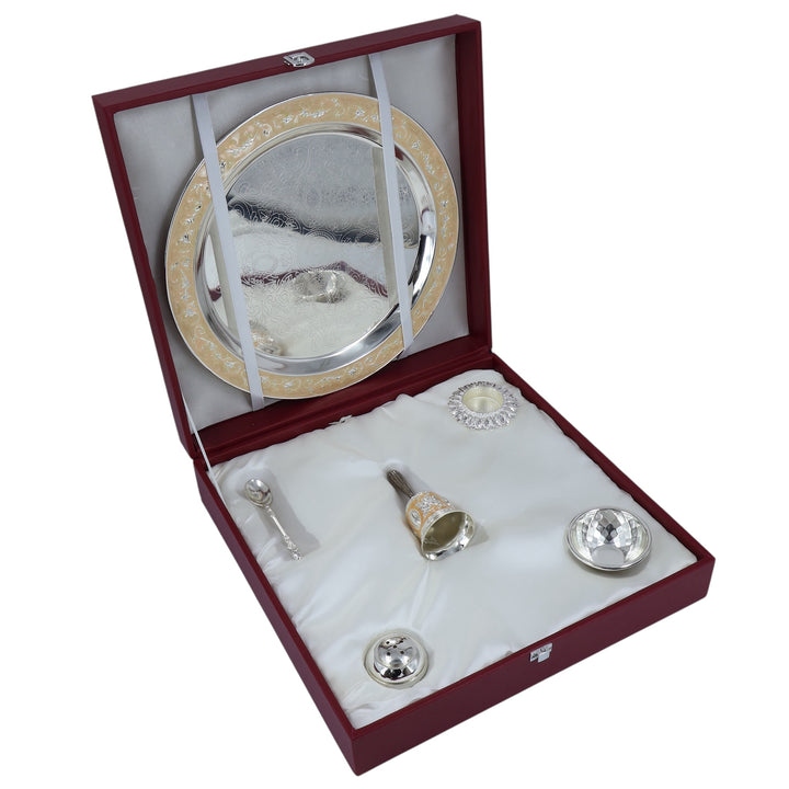 POOJA THALI SET | L MINA WORK PEACH